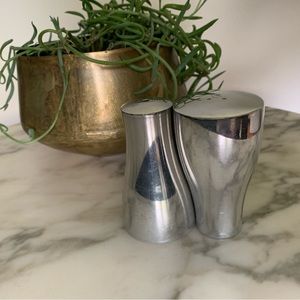 Nambé Designer Salt and Pepper Shakers